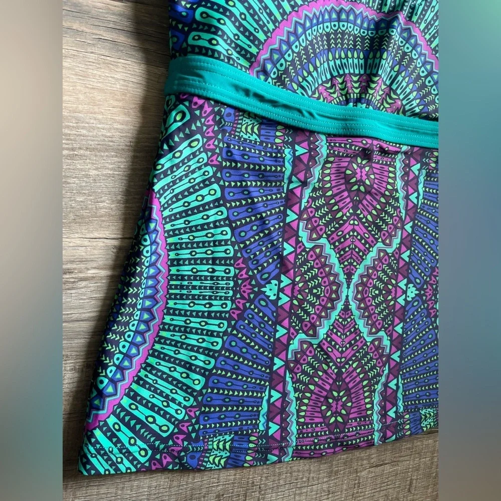 PrAna Swimwear in Blue and Purple Pattern Tankini Top, Women’s Sz XS - Picture 8 of 12